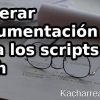 Generar documentación para los scripts de bash